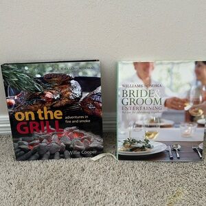 Williams Sonoma Cookbooks “on the grill” & “Bride & Groom Entertaining”